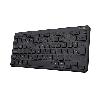 Trådlöst Tangentbord Trust 25059 Qwerty Spanska Svart