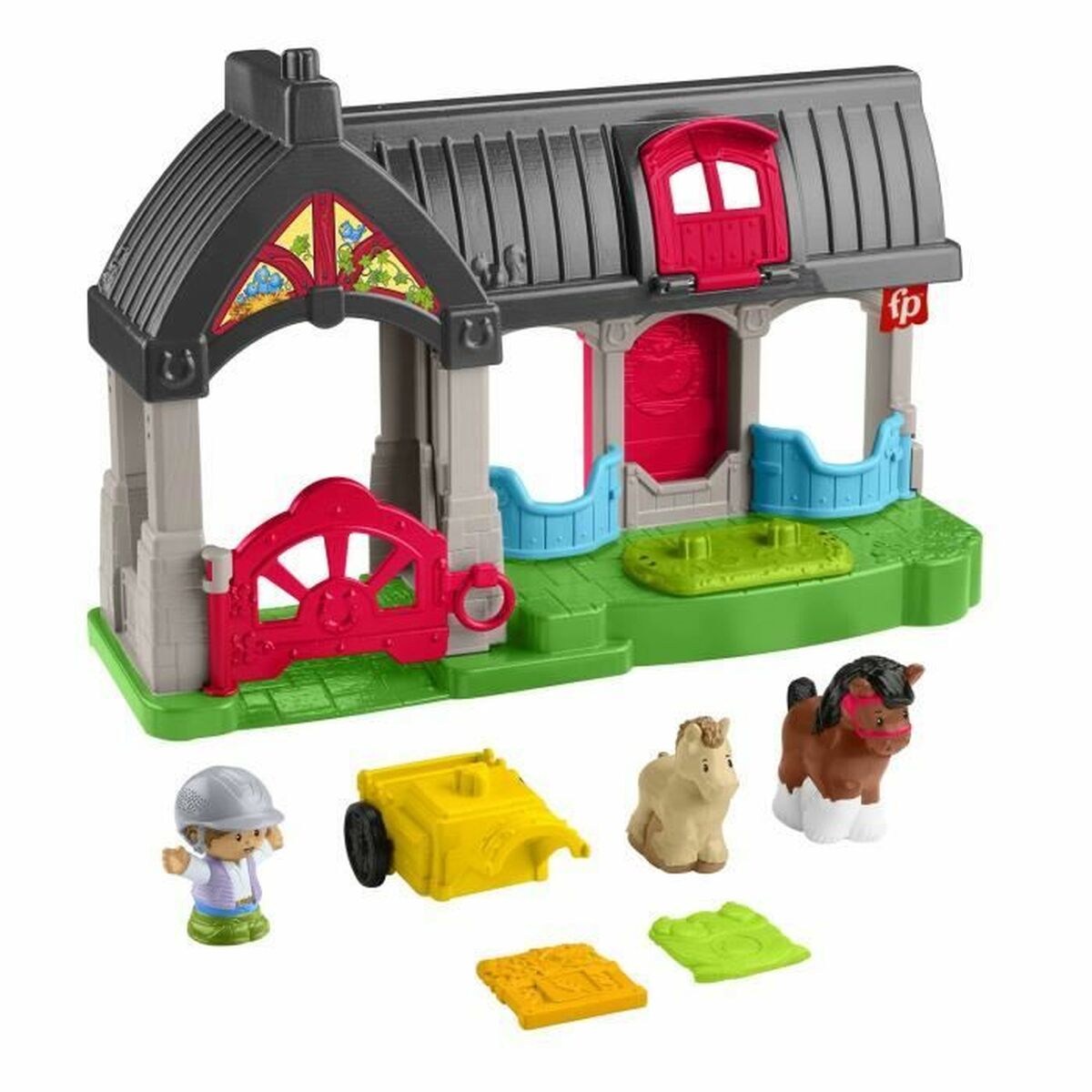 Playset Fisher-Price Happy Horses Stable 7 Delar - 2