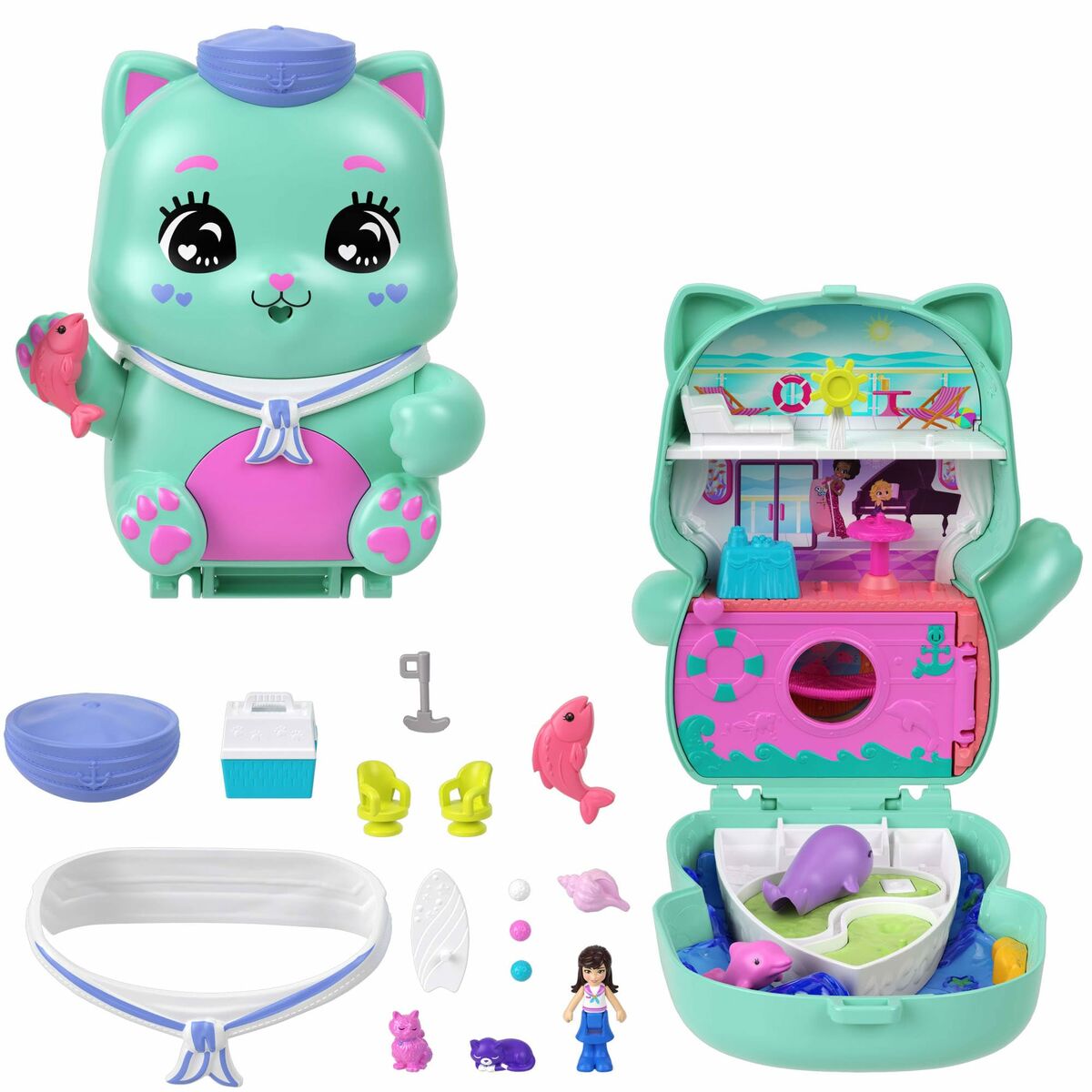 Playset Polly Pocket KITTEN'S CRUISE BOX - 2