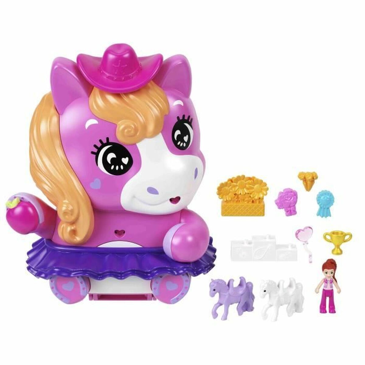 Playset Polly Pocket PONY RODEO BOX - 2