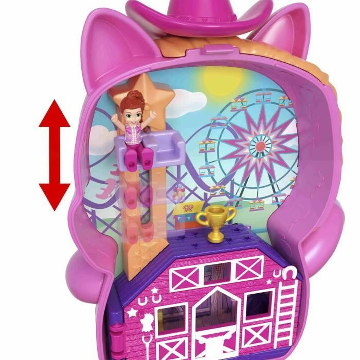 Playset Polly Pocket PONY RODEO BOX - 3