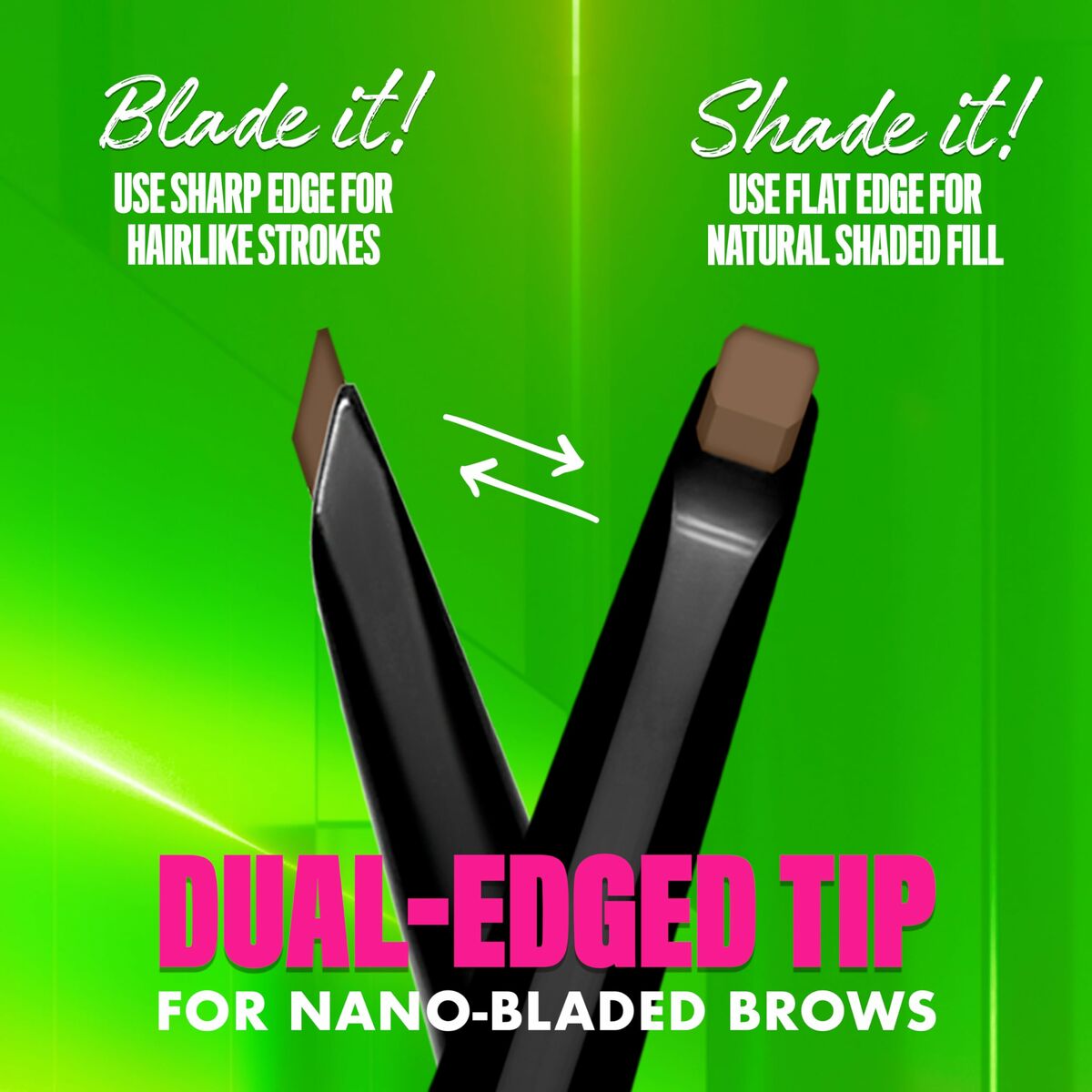 Ögonbrynspenna NYX BLADE & SHADE NANO Nº 02 Blonde - 2