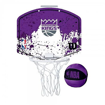 Basketkorg Wilson NBA Team Mini Hoop Kings Svart
