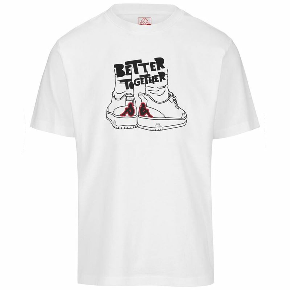 T-shirt med kortärm Herr Kappa Glabu Tbar Vit