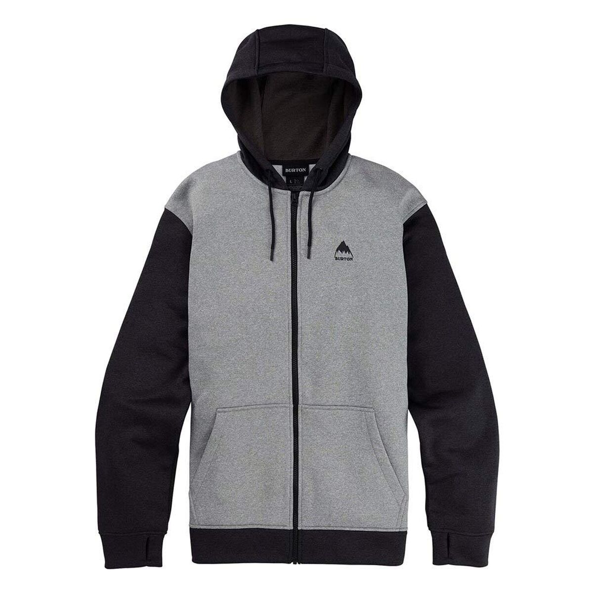 Tröja med huva Herr Burton Oak Full-Zip Svart