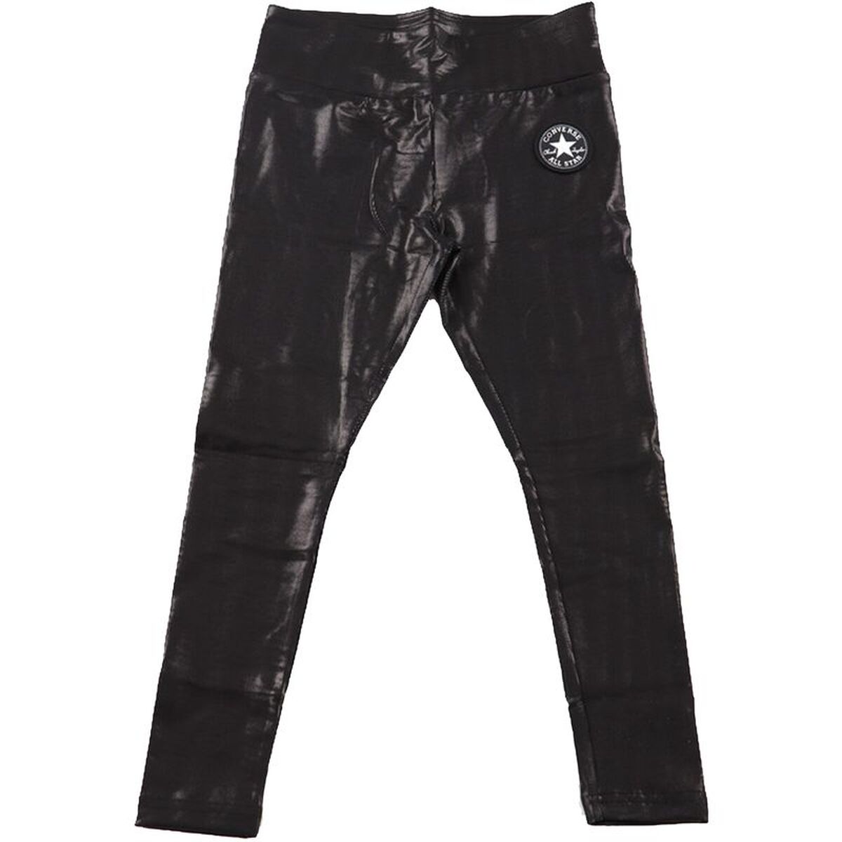 Sport-leggings, Barn Converse High Rise Shine Svart