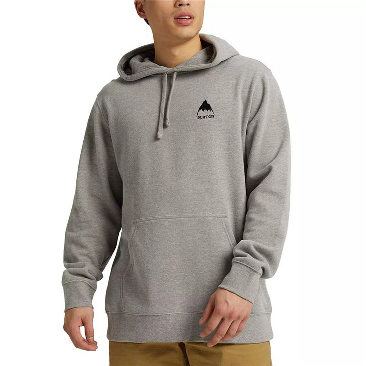 Tröja med huva Herr Burton Mountain Pullover Hoodie Ljusgrå - 2