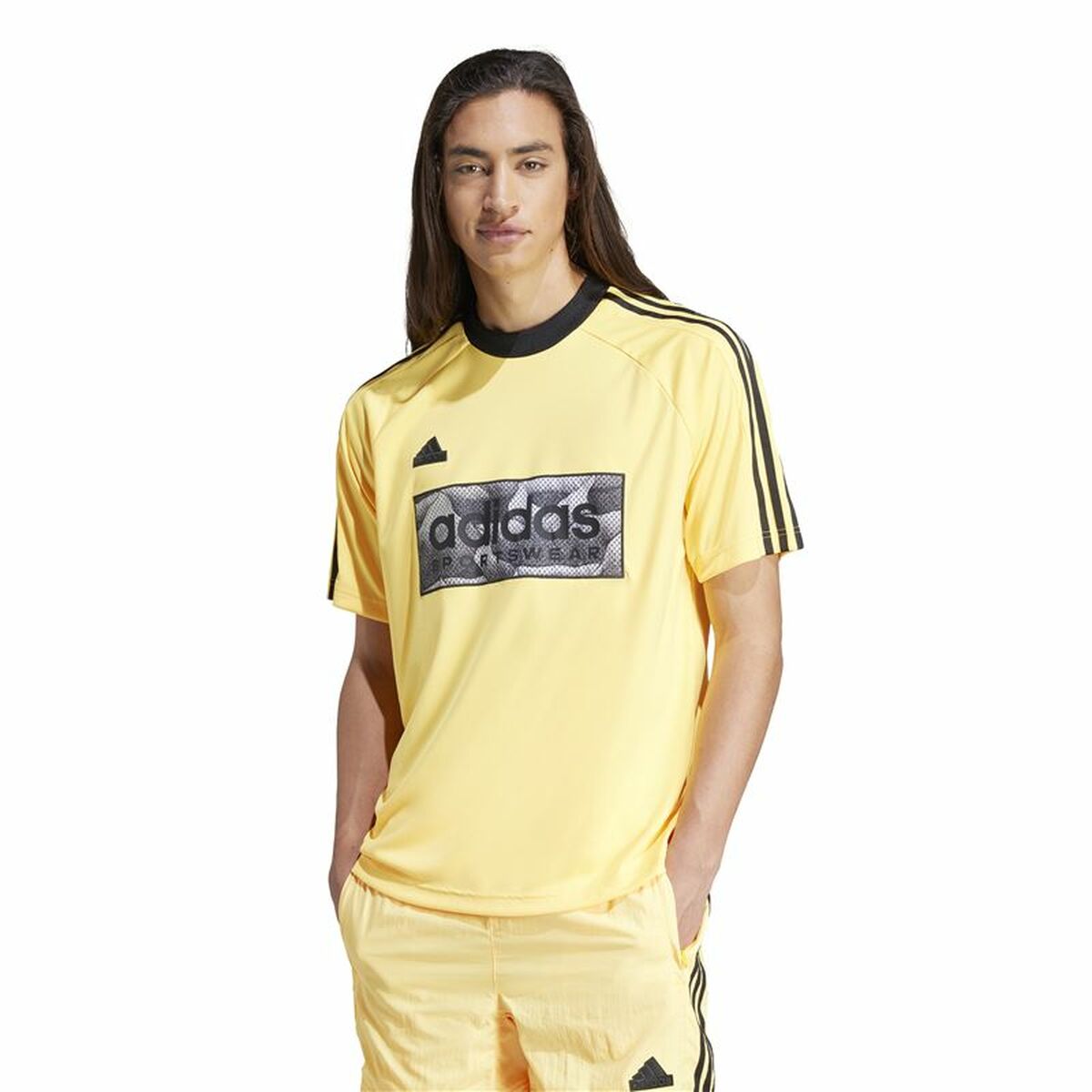 T-shirt med kortärm Herr Adidas Tiro Aop Gul - 2