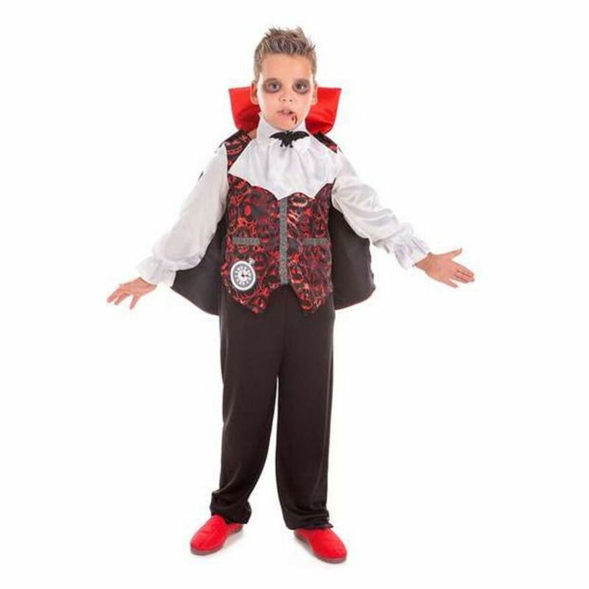 Maskeraddräkt för barn 8073-3 Vampyr 7-9 år (4 Delar)