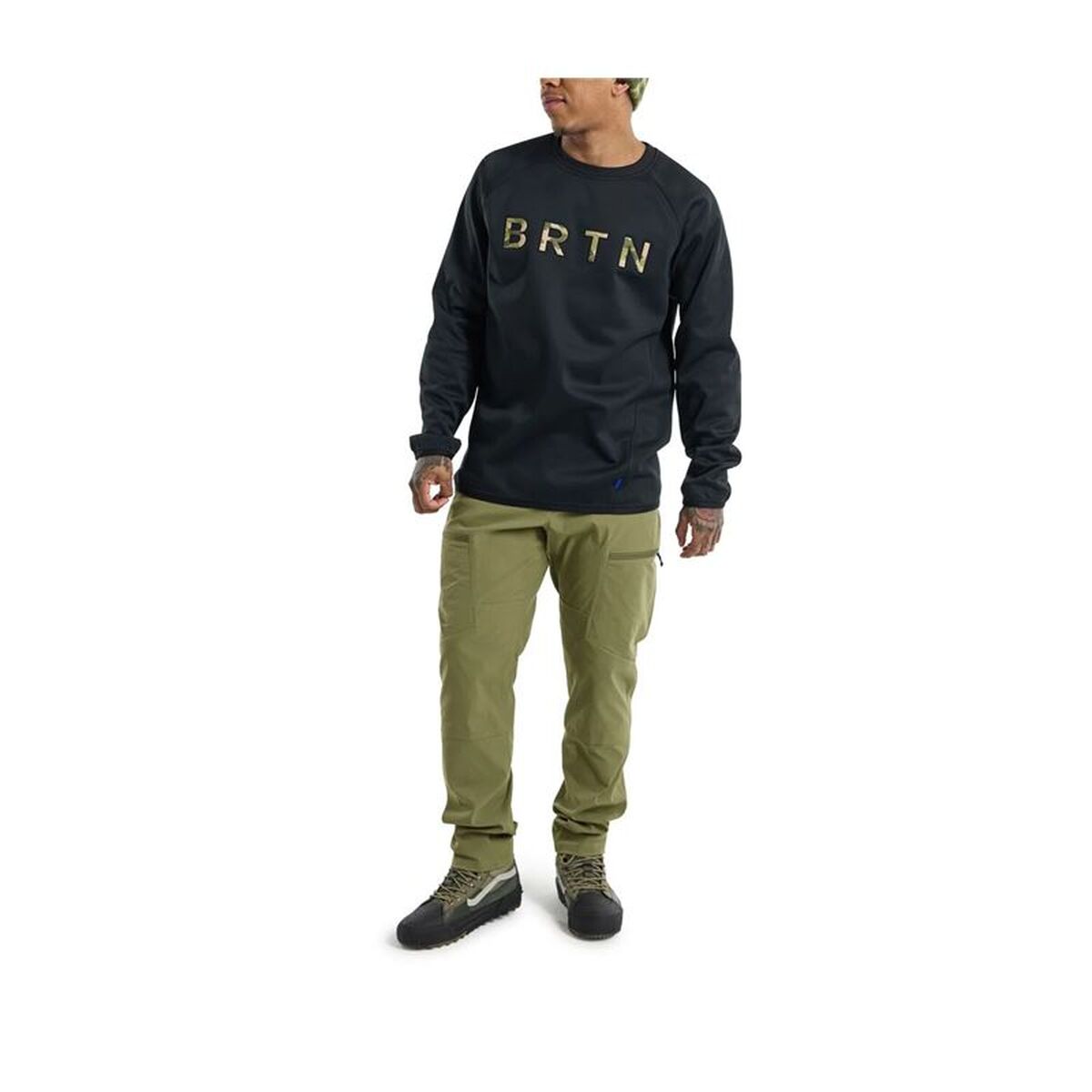 Tröja utan huva Herr Burton Crown Weatherproof Pullover Crewneck Svart - 2