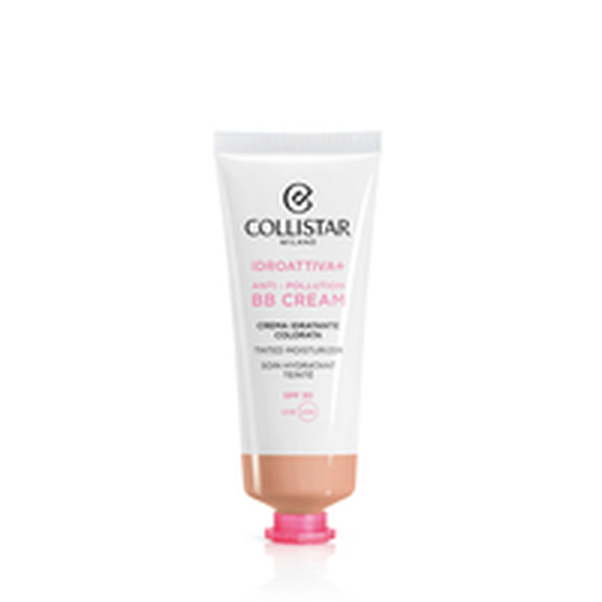 Hydrerande kräm med färg Collistar Iddroattiva+ Nº 2 Medium Spf 30 50 ml Anti-pollution - 2