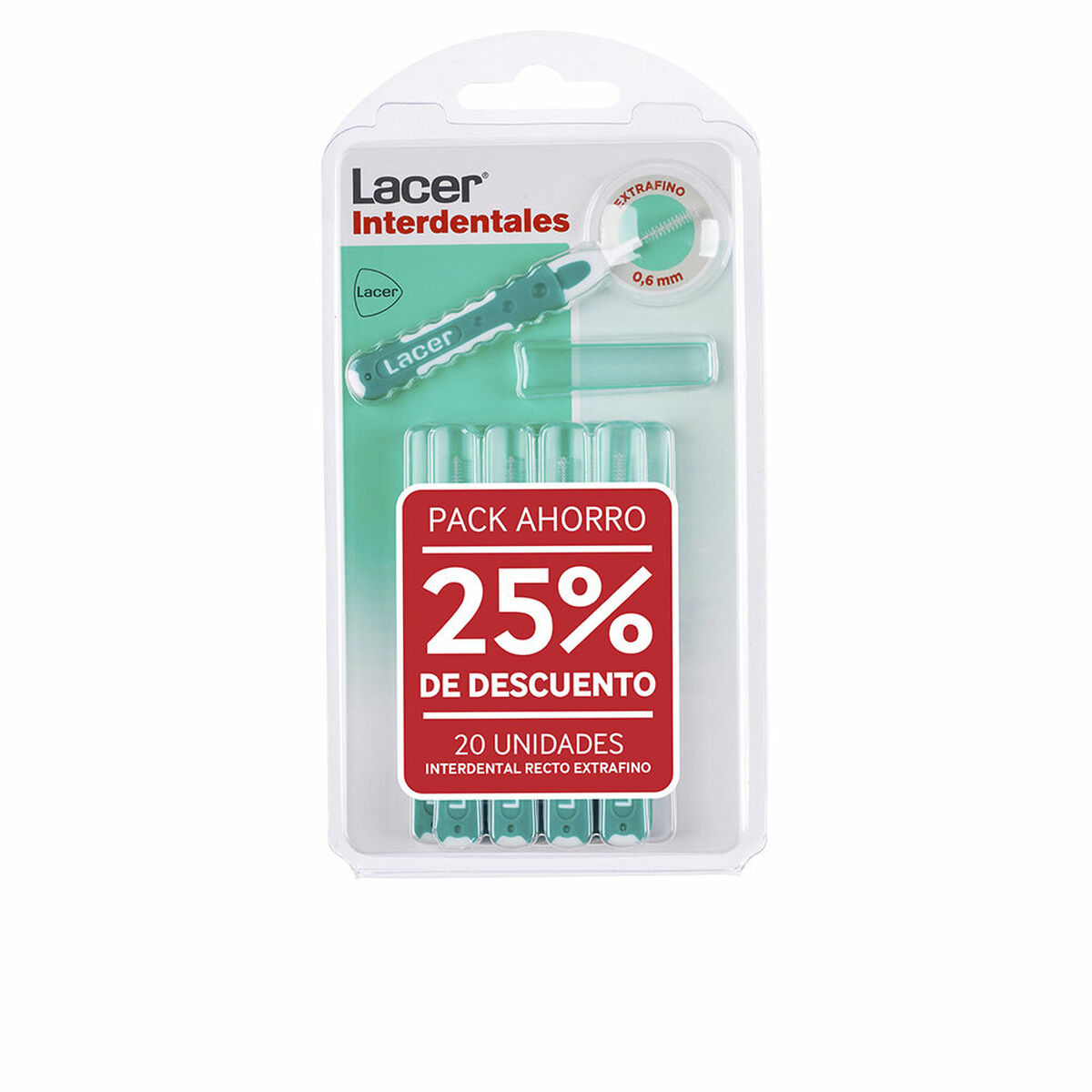 Interdental Tandborste Lacer RECTO EXTRAFINO 2x 10 antal