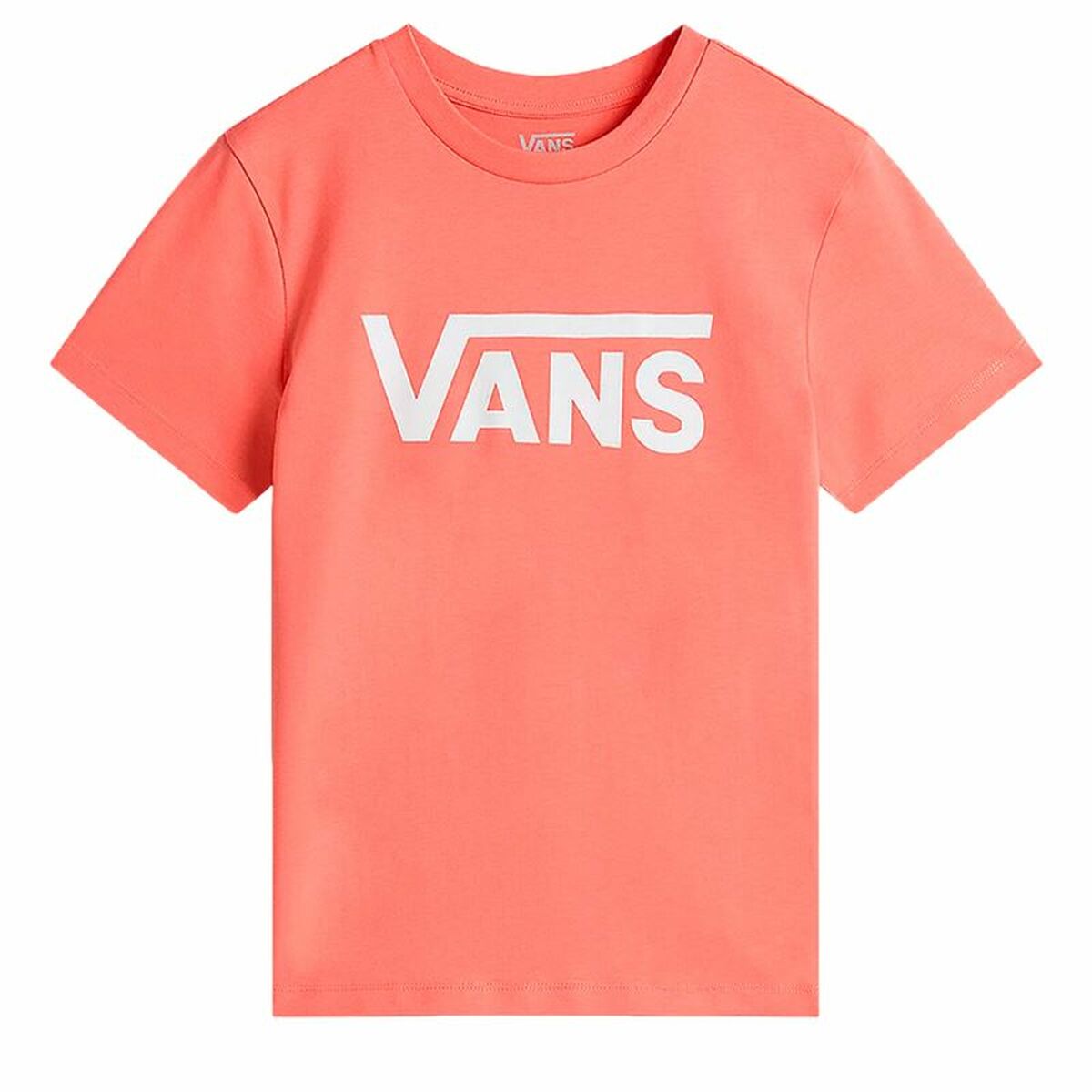 T-shirt med kortärm Dam Vans Flying V Flyv Rosa Lax