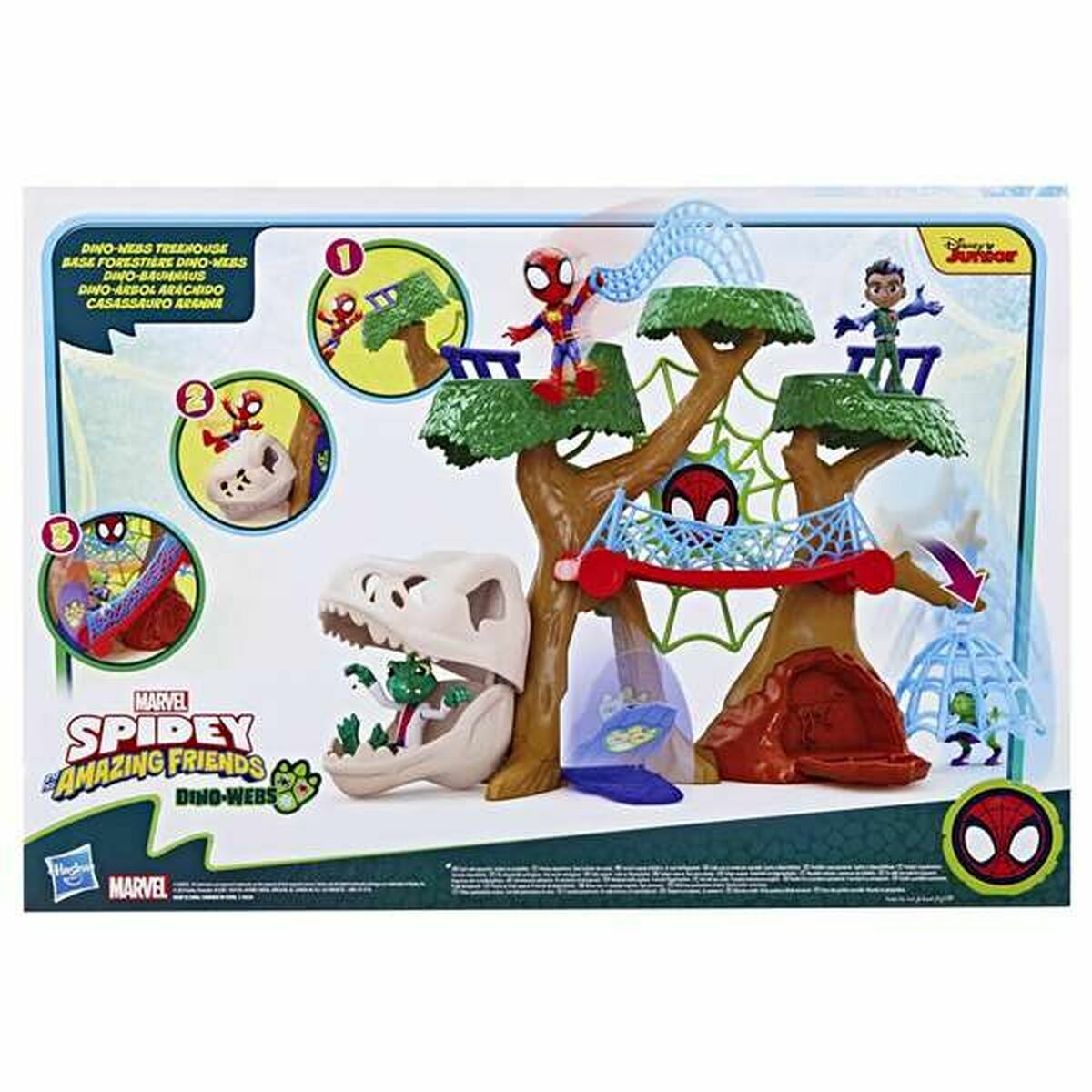 Playset Hasbro Base forestal con Dino-Webs de Spidey - 2