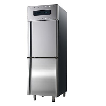 Frys 350 + 350 liter av rostfritt stål, GN 2/1, -10 ° / -30 ° C