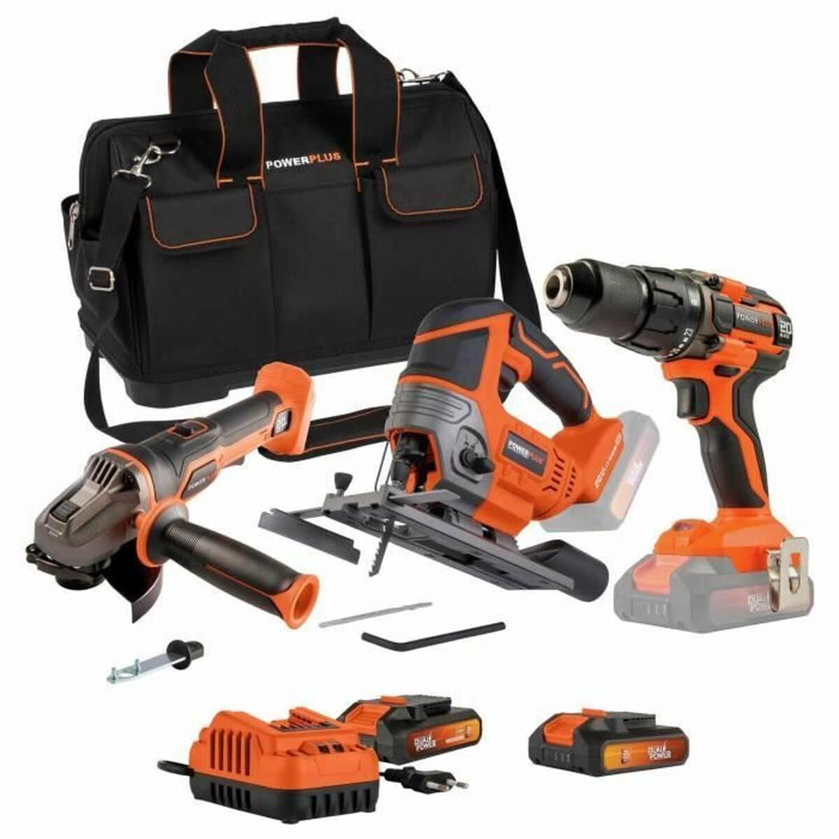 Verktygsutrustning Powerplus (3 antal)