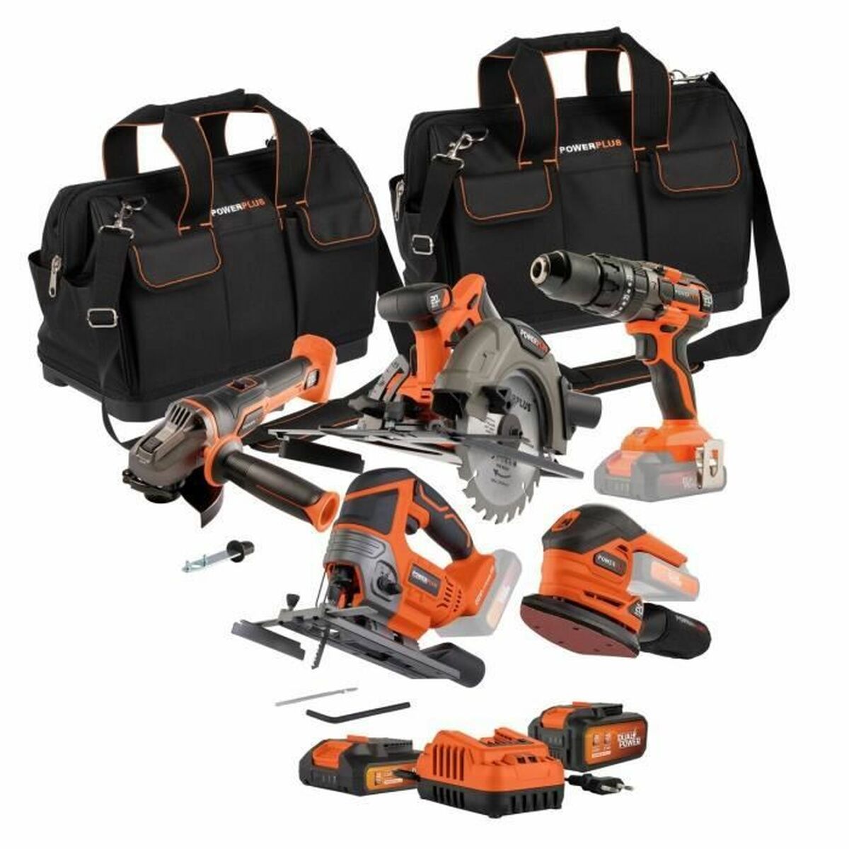 Verktygsutrustning Powerplus (4 antal)