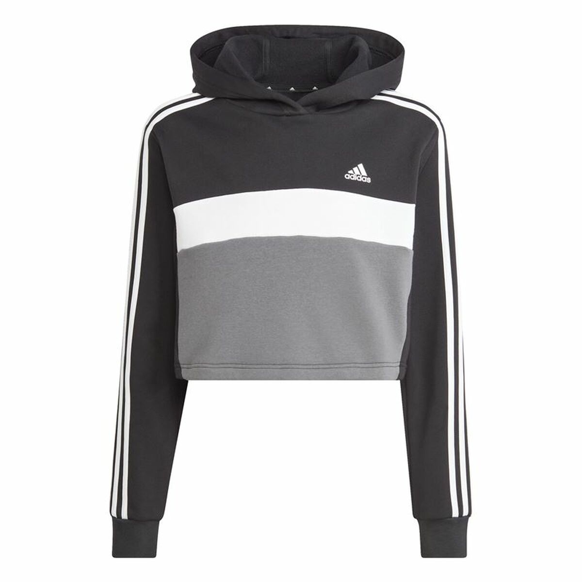 Träningsoverall, Dam Adidas Tiberio 3- Stripes Colorblock Svart Grå - 2
