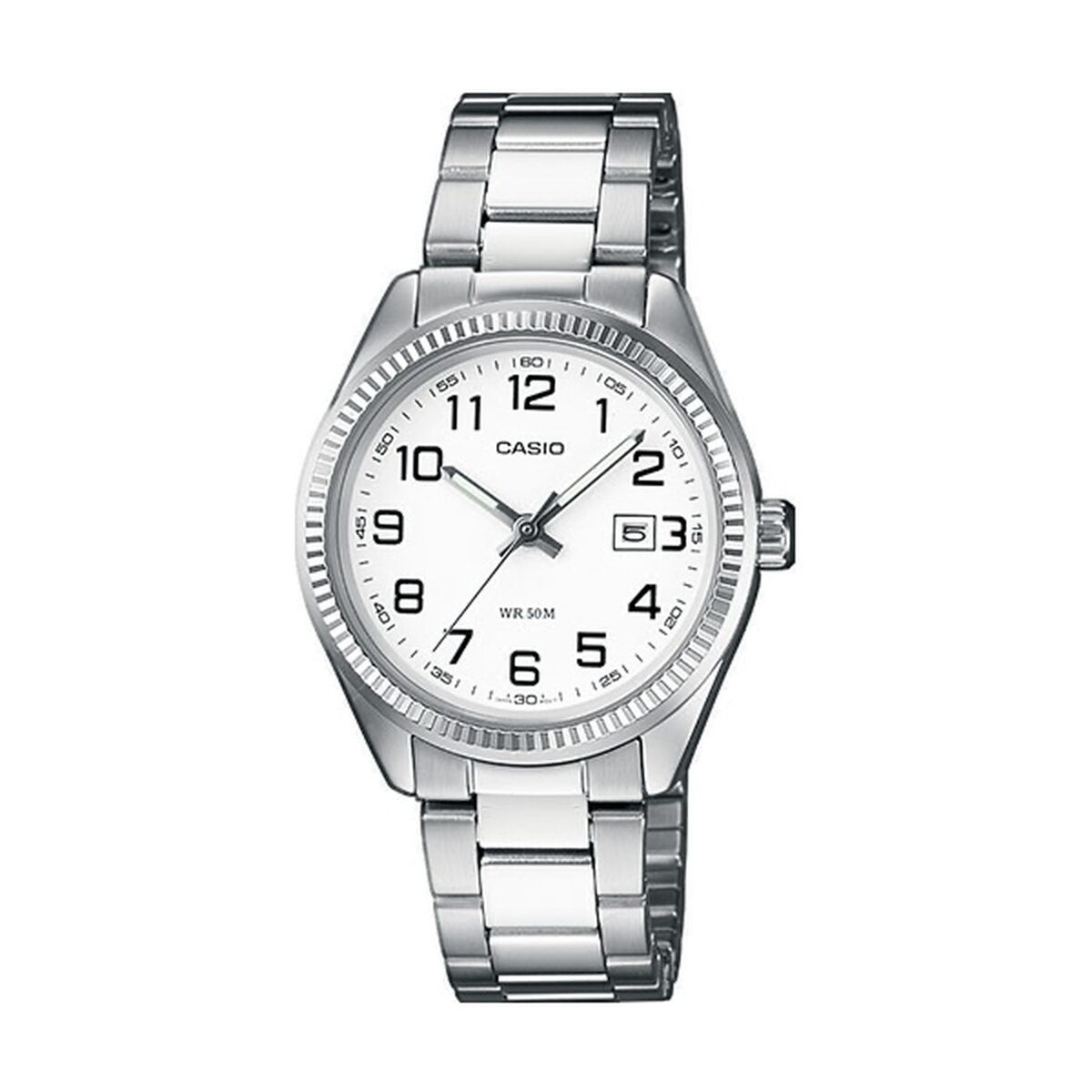 Unisexklocka Casio COLLECTION Vit Silvrig (Ø 30 mm)