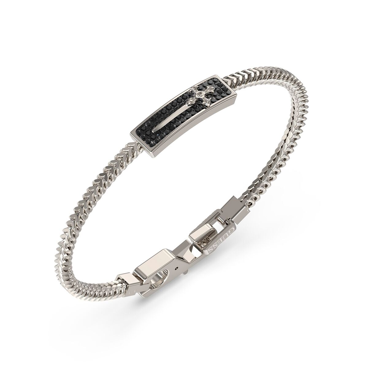 Herrarmband Guess JUMB05081JWSTS Silvrig