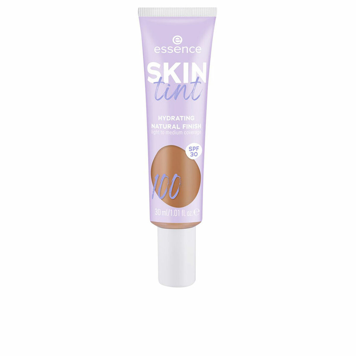 Hydrerande kräm med färg Essence SKIN TINT Nº 100 Spf 30 30 ml