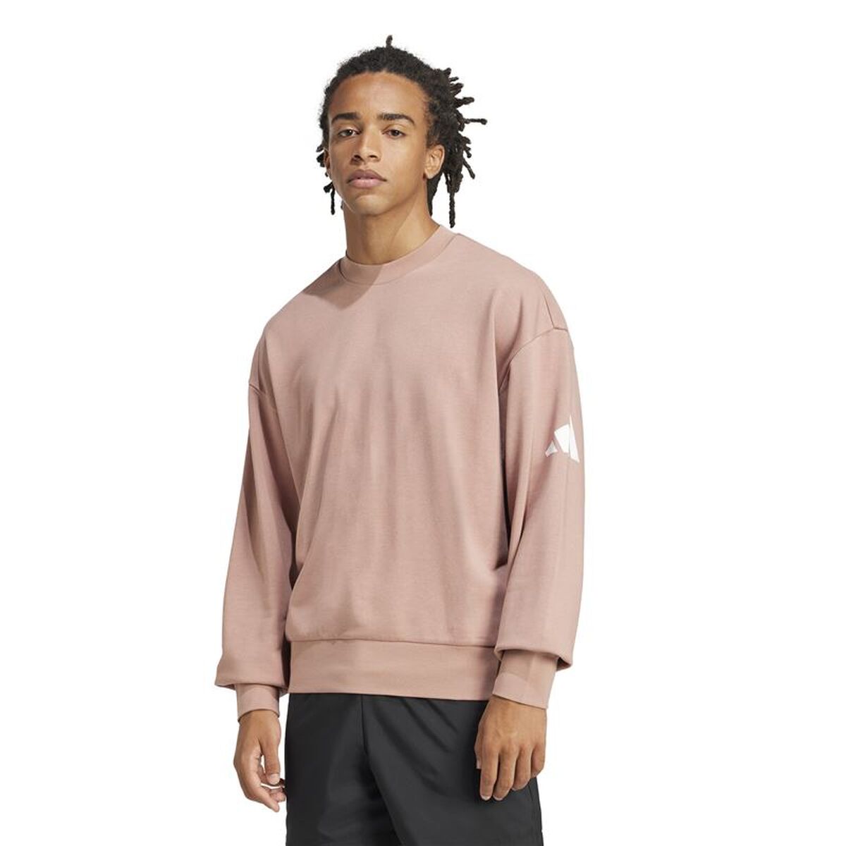 Tröja utan huva Herr Adidas Swt French Terry Rosa - 2