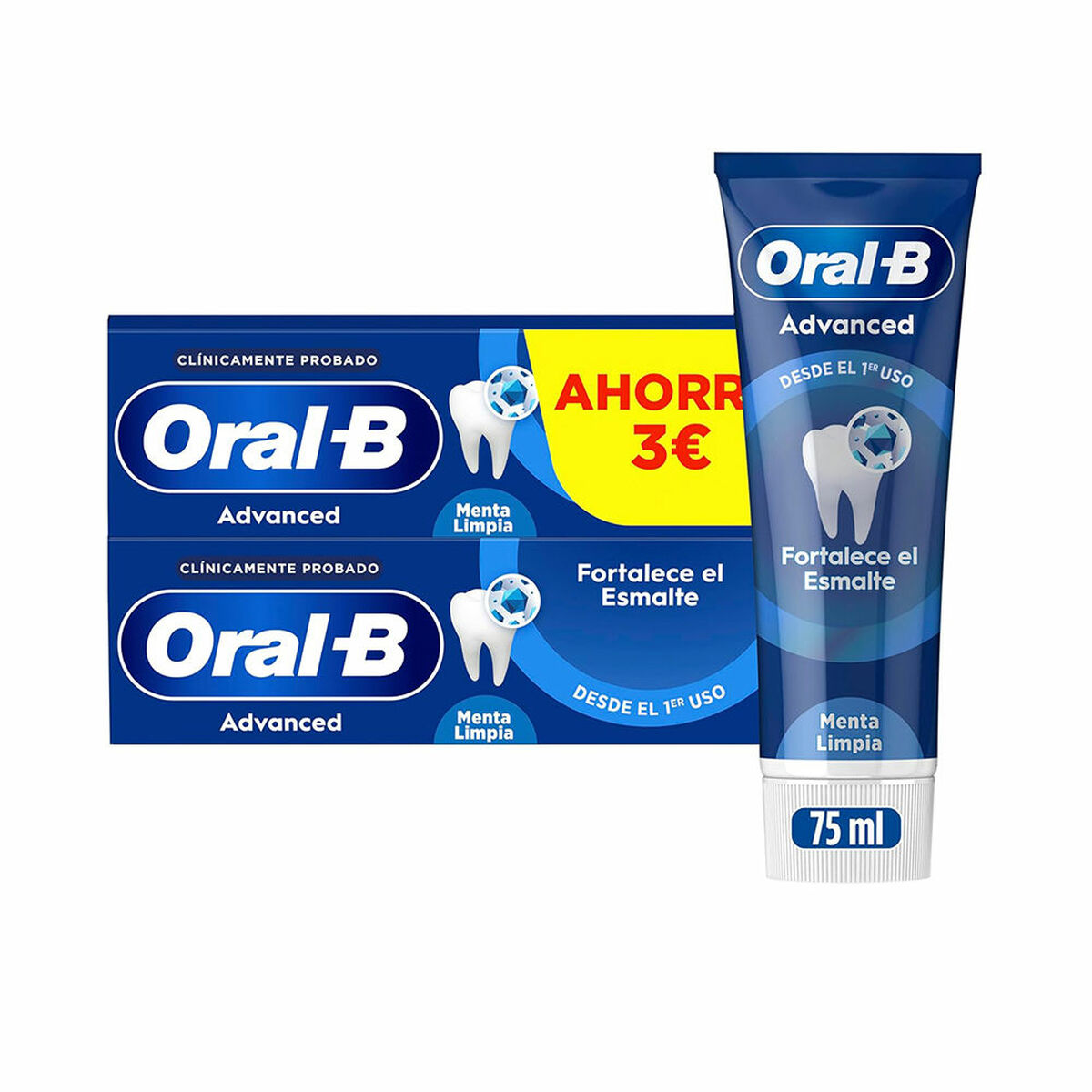 Emaljstärkande tandkräm Oral-B ADVANCED 75 ml 2 antal