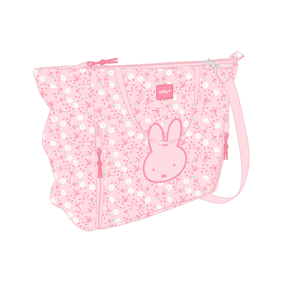 Laptopväska Miffy Flores 40 x 31 x 17 cm