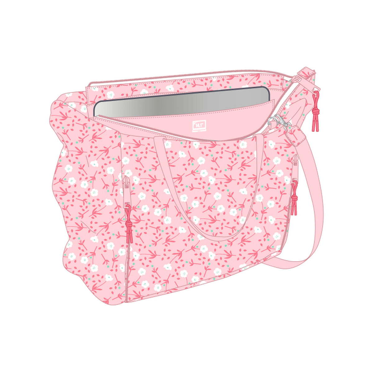 Laptopväska Miffy Flores 40 x 31 x 17 cm - 2