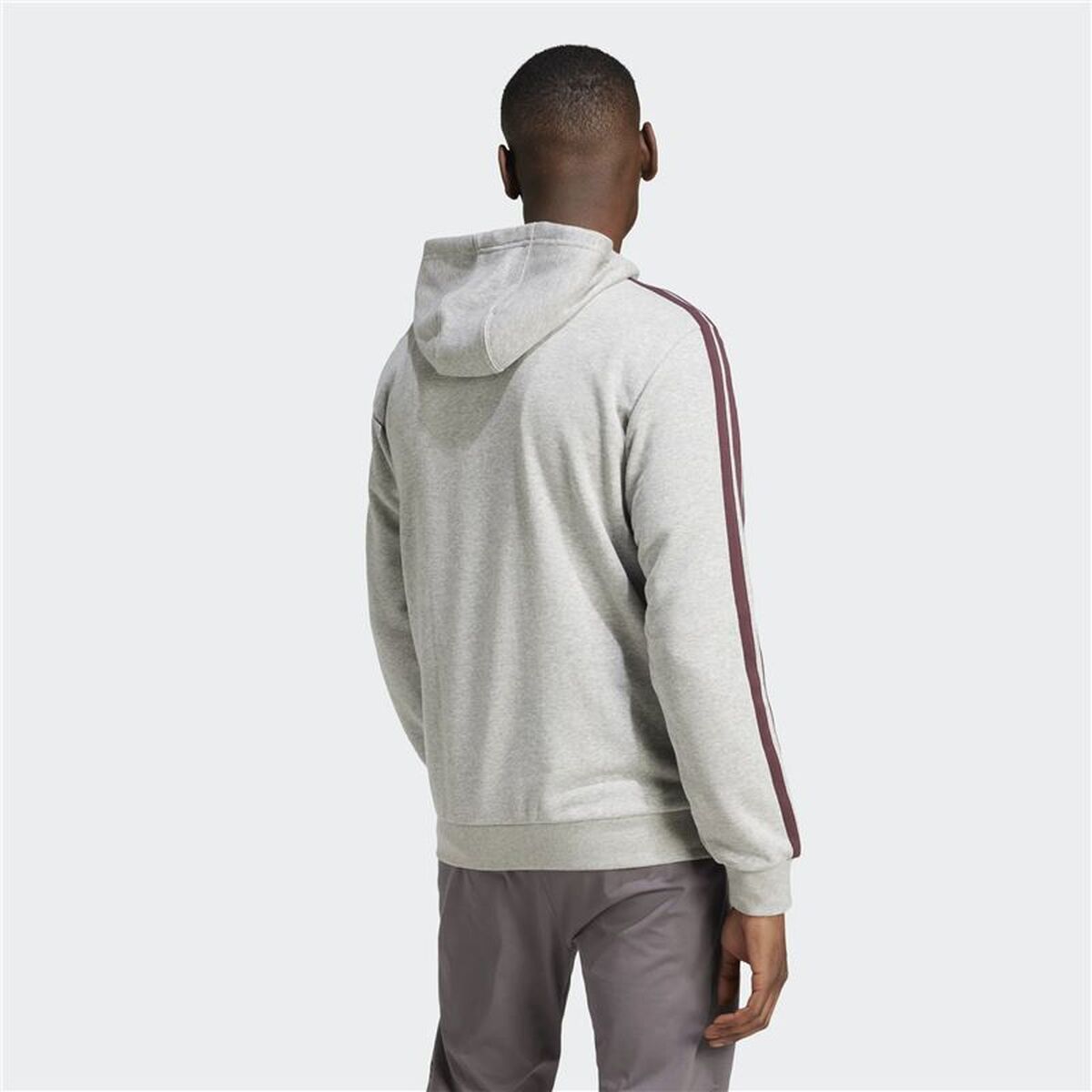 Tröja med huva Herr Adidas Colleg Hood Grå - 2