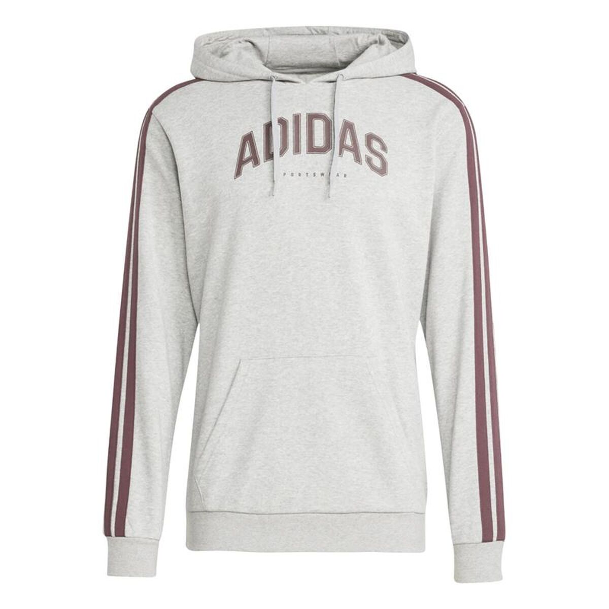 Tröja med huva Herr Adidas Colleg Hood Grå