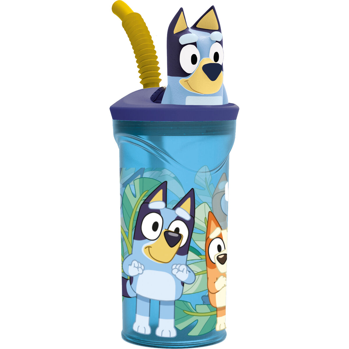 Muggen med Sugrör Bluey PVC 3D