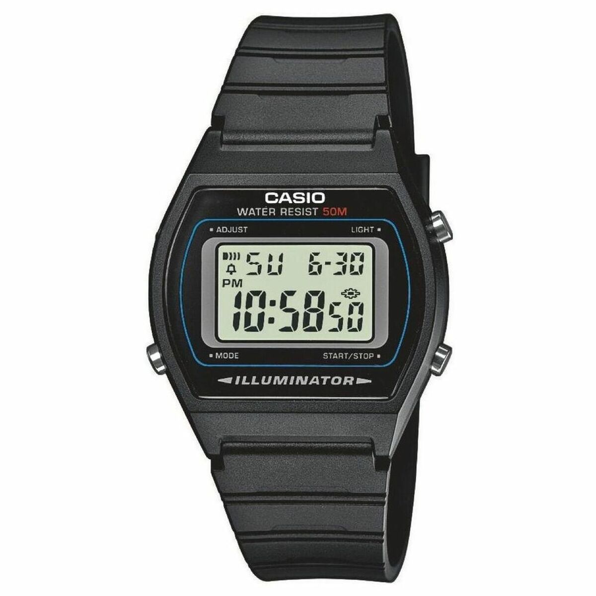 Herrklocka Casio W-202-1AVEF Svart Digital