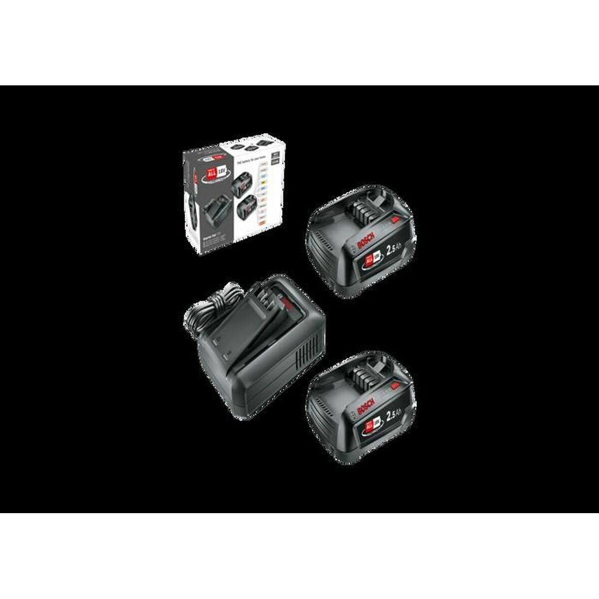 Laddningsbart lithiumbatteri BOSCH 1600A031T5 2,5 Ah 18 V (2 antal)