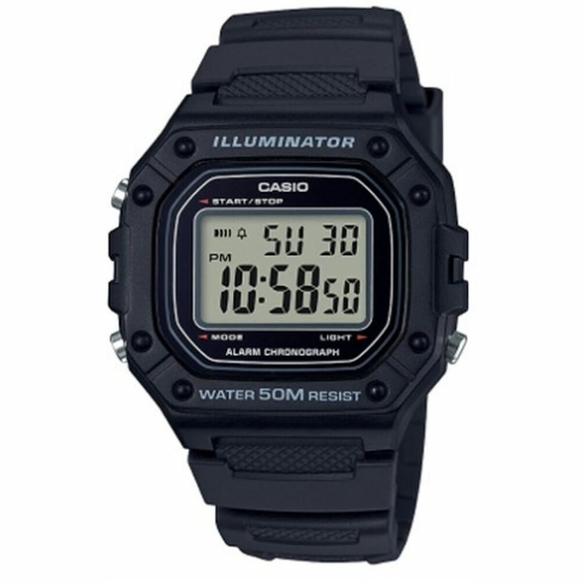 Herrklocka Casio W-218H-1AVEF Svart