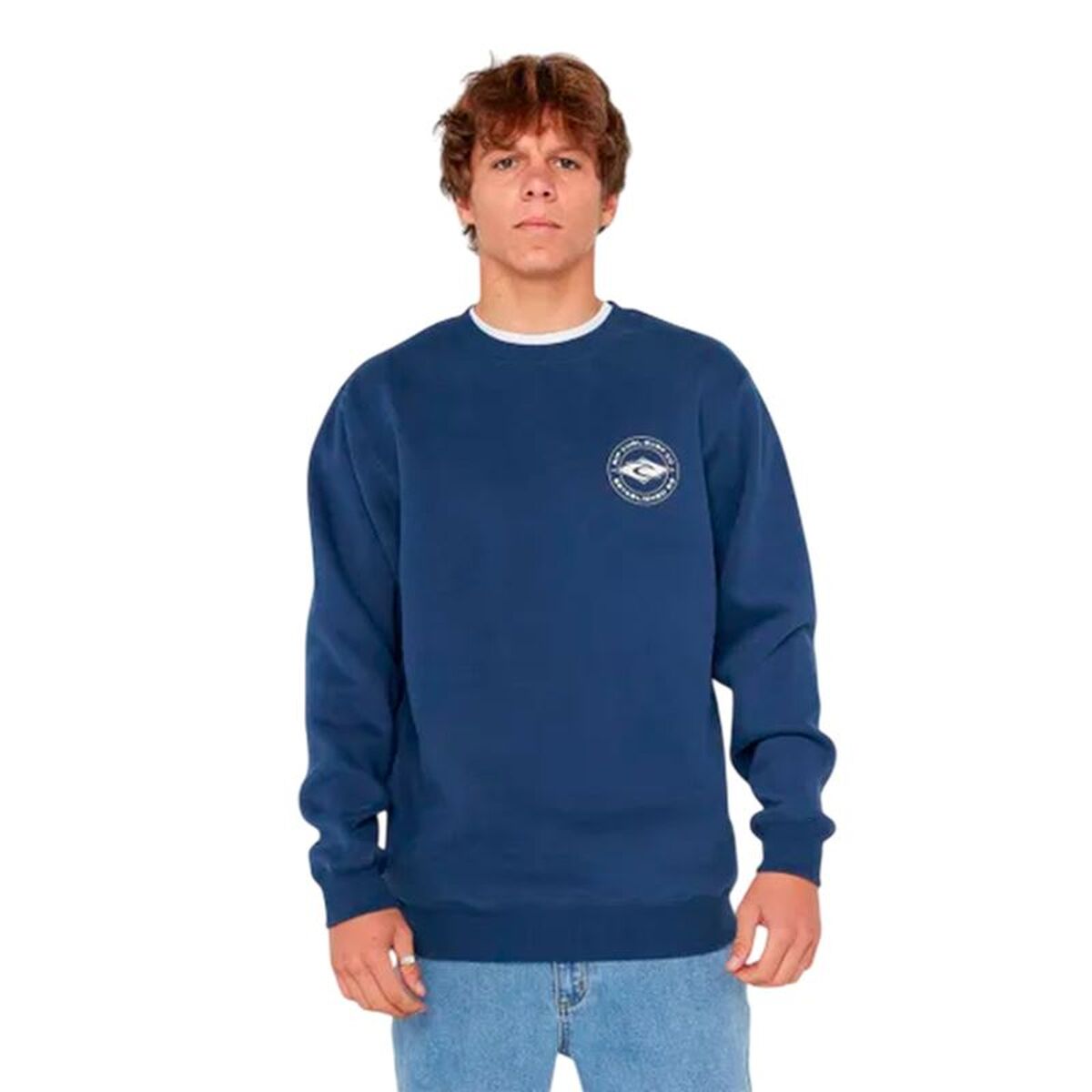 Tröja utan huva Herr Rip Curl Staple Crew Blå Marinblå