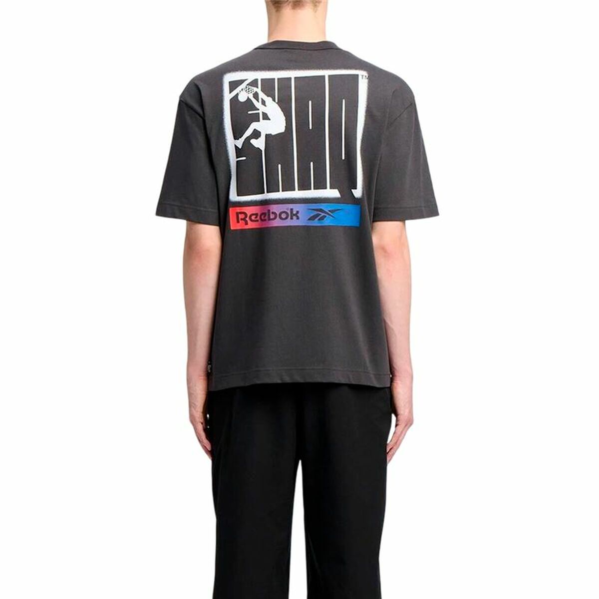 T-shirt med kortärm Herr Reebok Gs Hs Shaq Silo Logo Svart - 2
