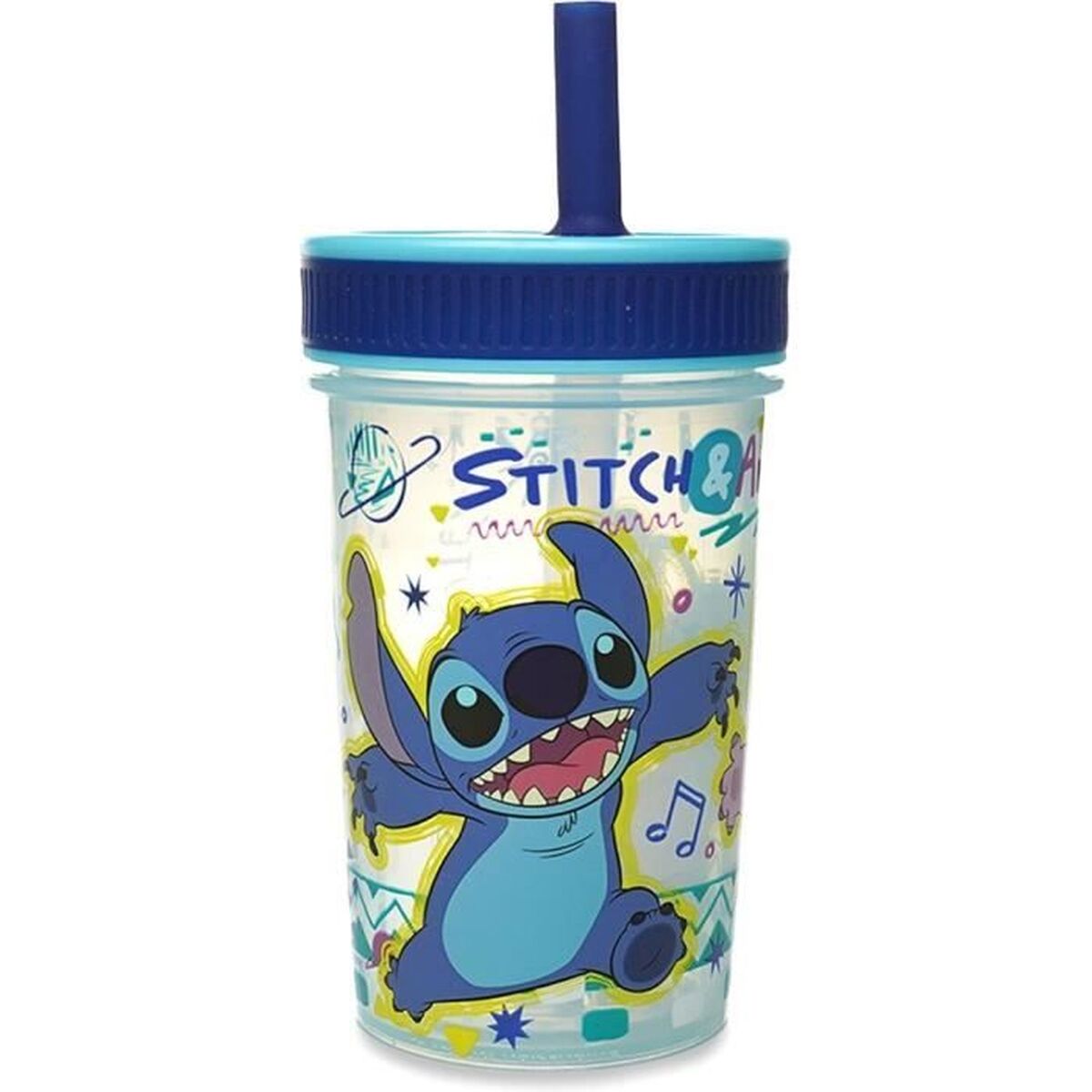 övningskoppen ThermoBaby LILO & STITCH 420 ml Blå