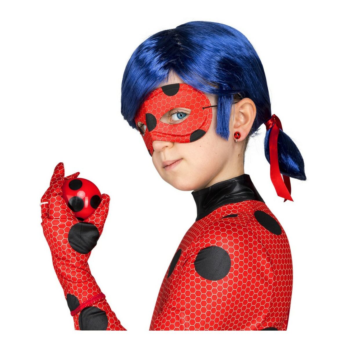 Maskeraddräkt för barn Lady Bug 12-14 år Röd - 2