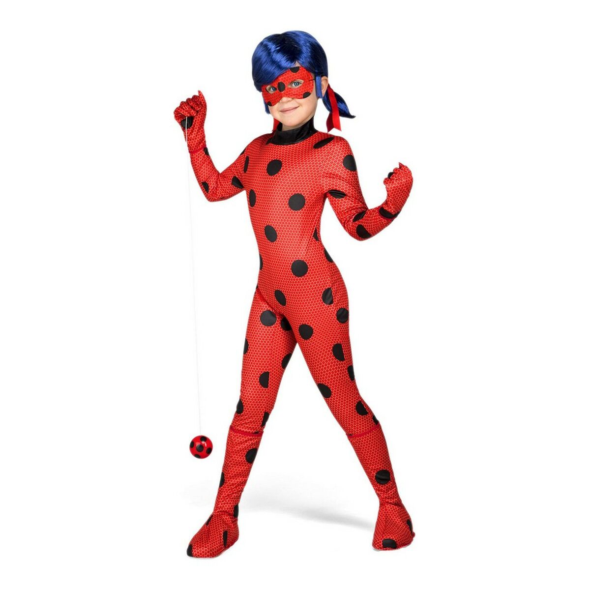 Maskeraddräkt för barn Lady Bug 12-14 år Röd