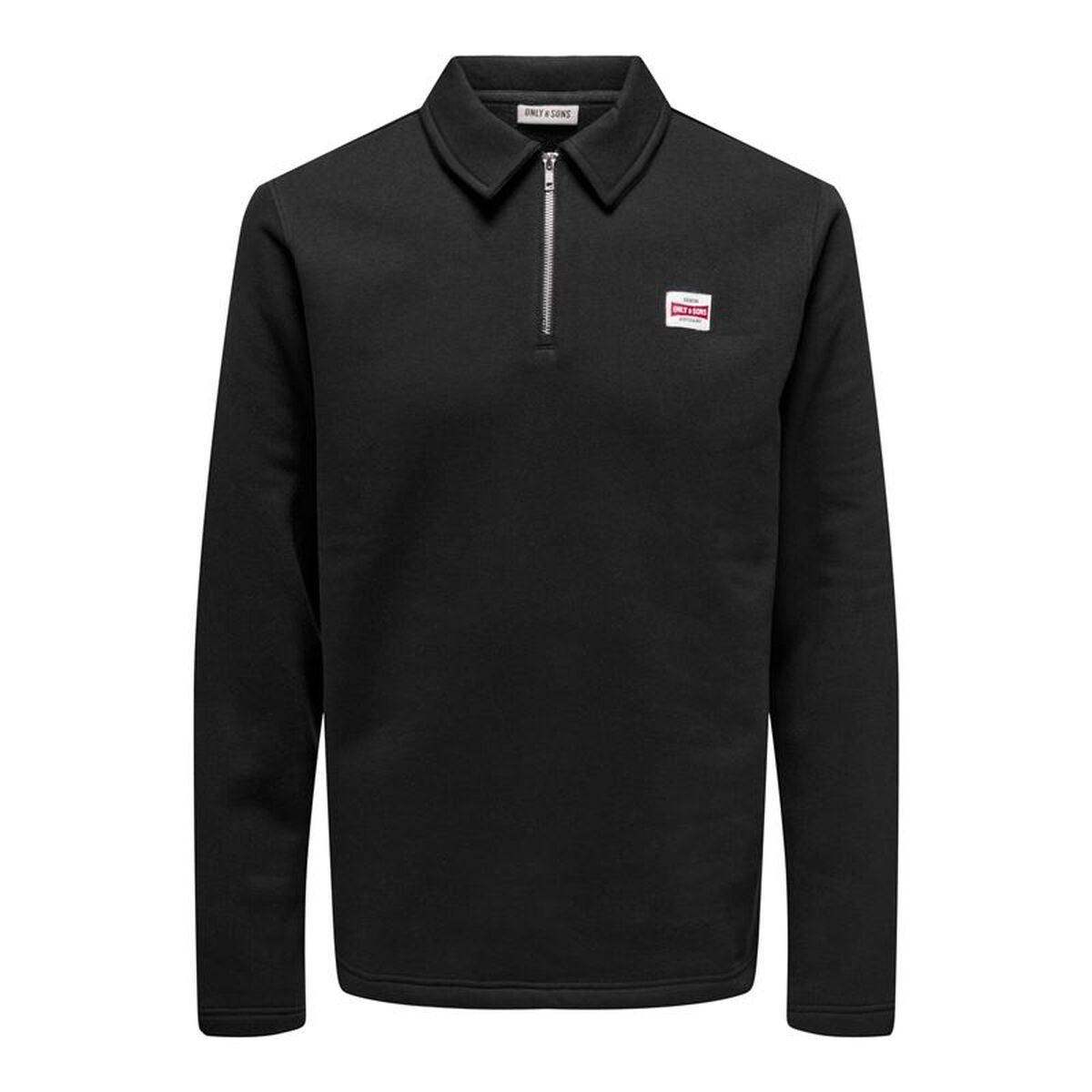 Tröja utan huva Herr Only & Sons Onsdawson Reg Halfzip Sweat Svart