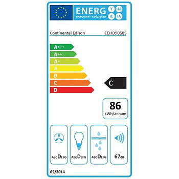 Konventionell fläkt Continental Edison 90 cm