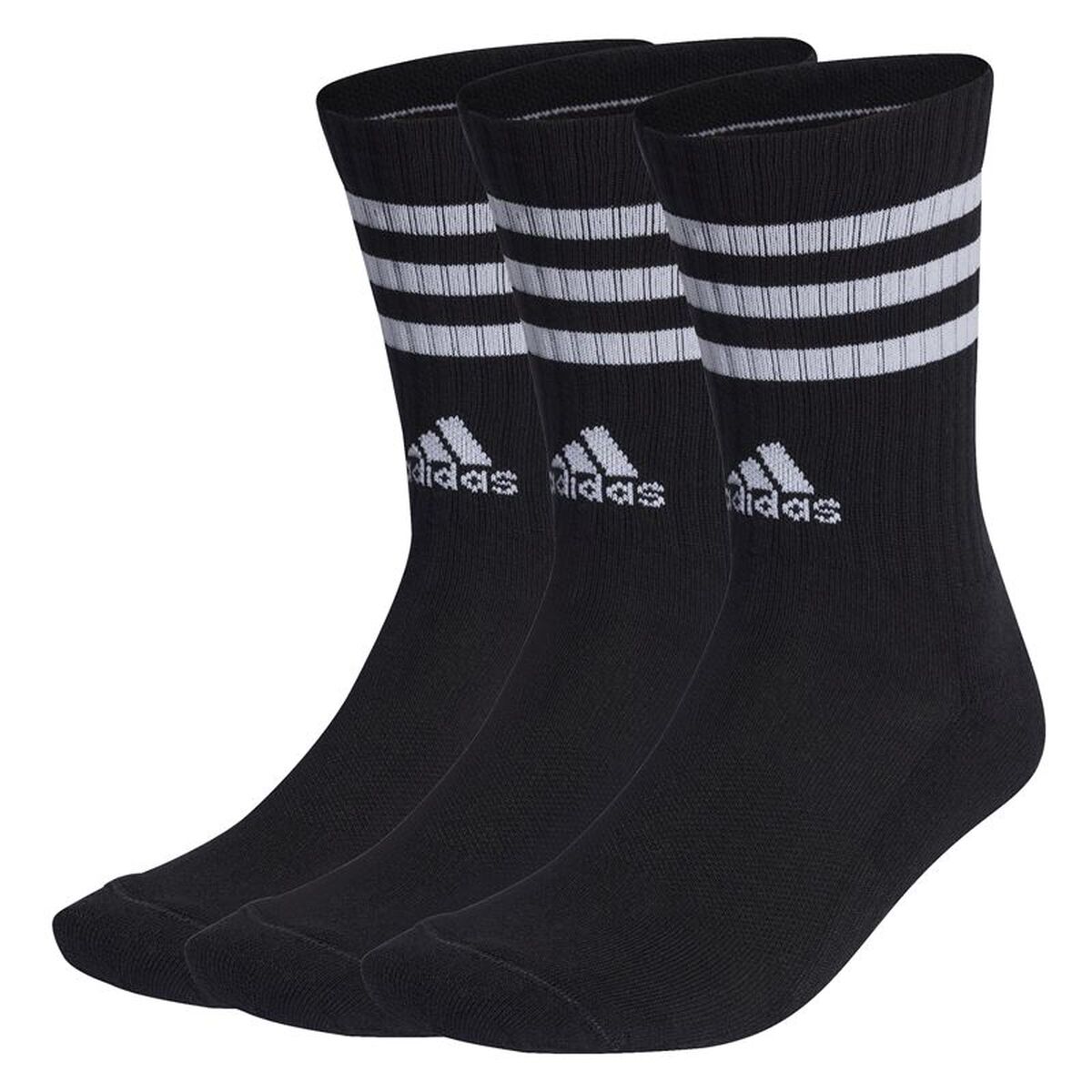 Sportstrumpor Adidas Cushioned Svart Unisex 3 par