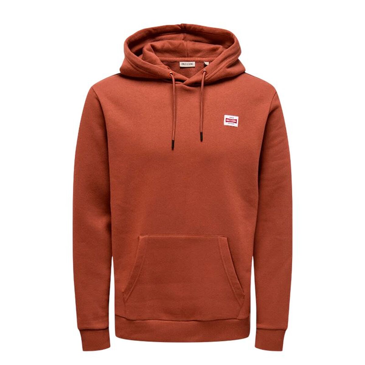 Tröja med huva Herr Only & Sons Onsdawson Reg Hoodie Vd Brun