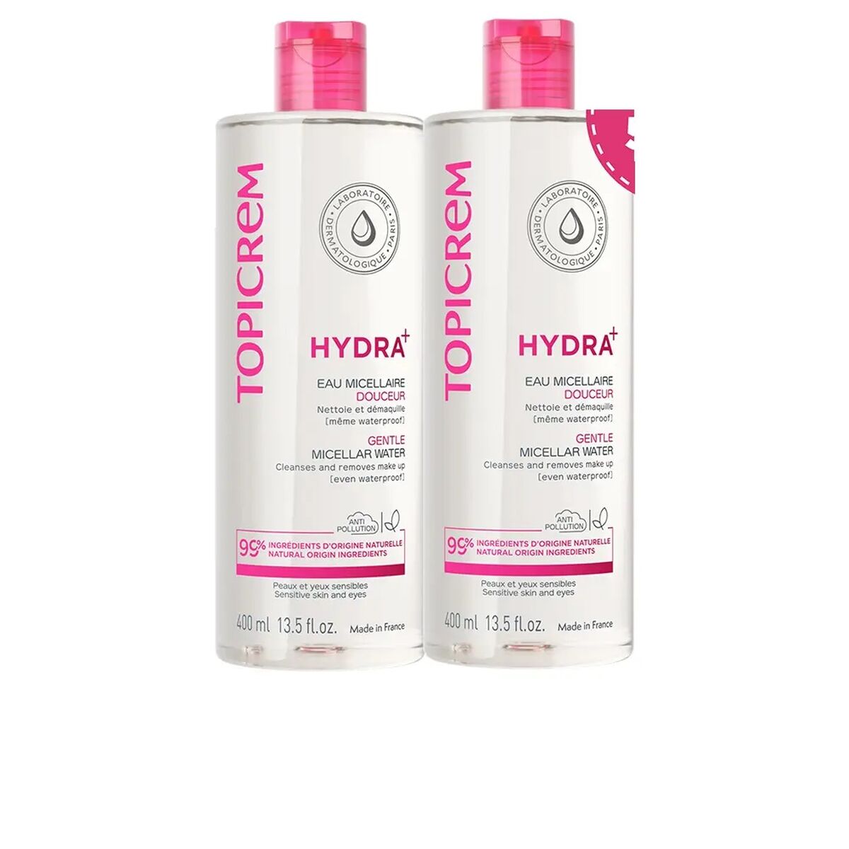 Rengörande ansiktsgel Topicrem HYDRA+ 400 ml