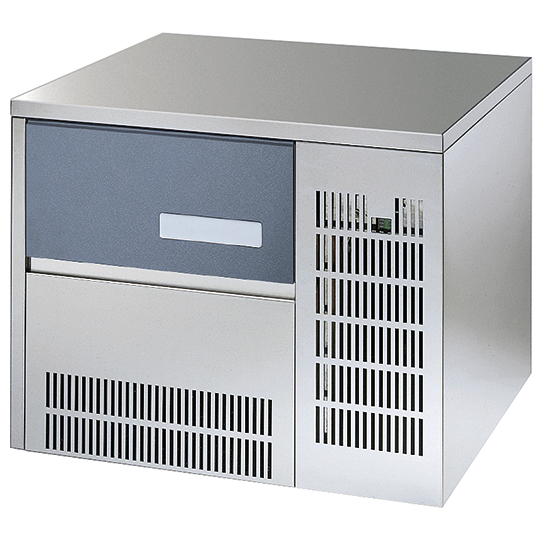 Ice cube maker, drop-in, vattenkylning, 33kg/ 24h