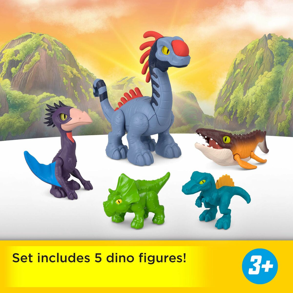 Playset Imaginext Jurassic World Multicolour 10 Delar - 2