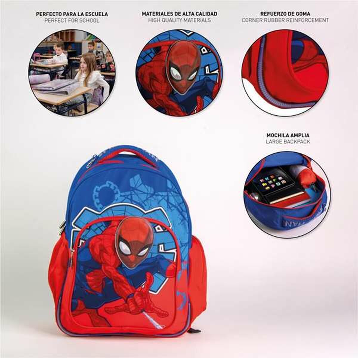 Skolryggsäck Spider-Man Blå - 3