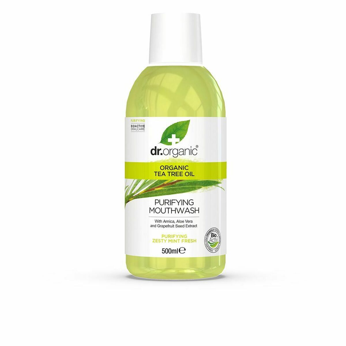 Munvatten Dr.Organic Bioactive Organic 500 ml Tea tree olja