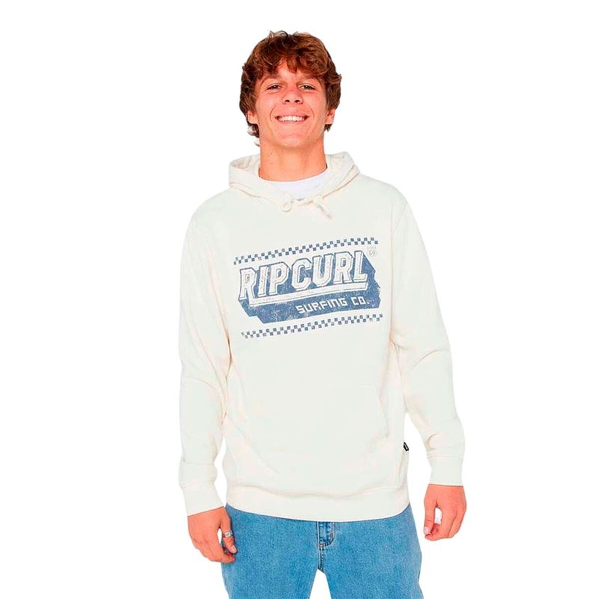 Tröja med huva Herr Rip Curl Down The Line Hood Vit